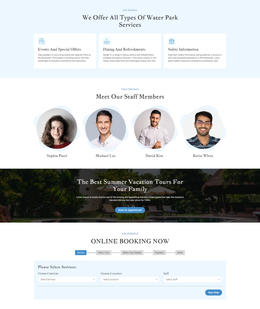 Waterpark – BookingGo SaaS Add-On