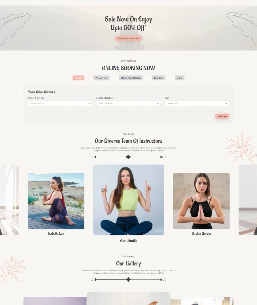 Yoga – BookingGo SaaS Add-On
