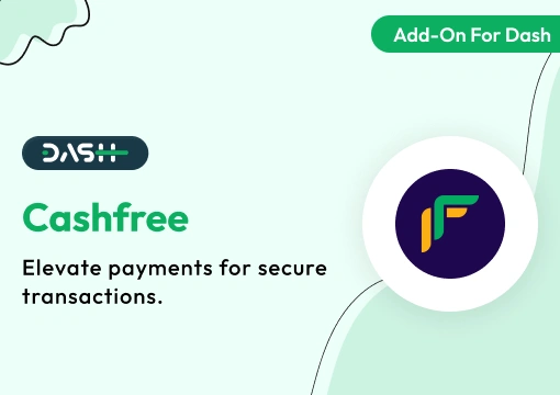 Cashfree – Dash SaaS Add-On