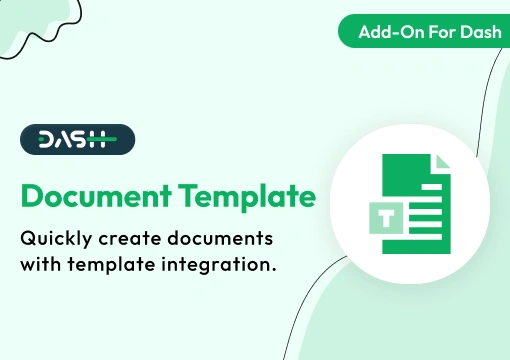 Document Template – Dash SaaS Add-On