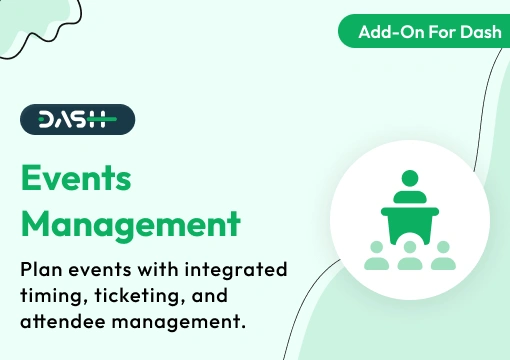 Events Management – Dash SaaS Add-On