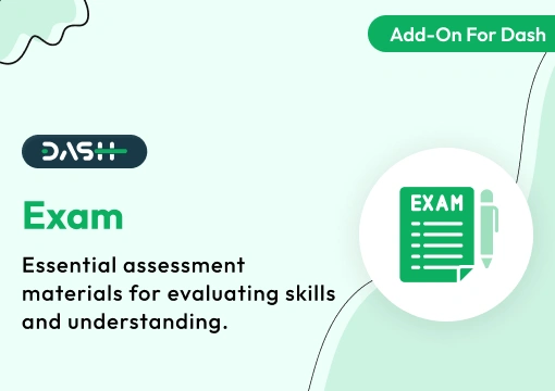 Exam – Dash SaaS Add-On