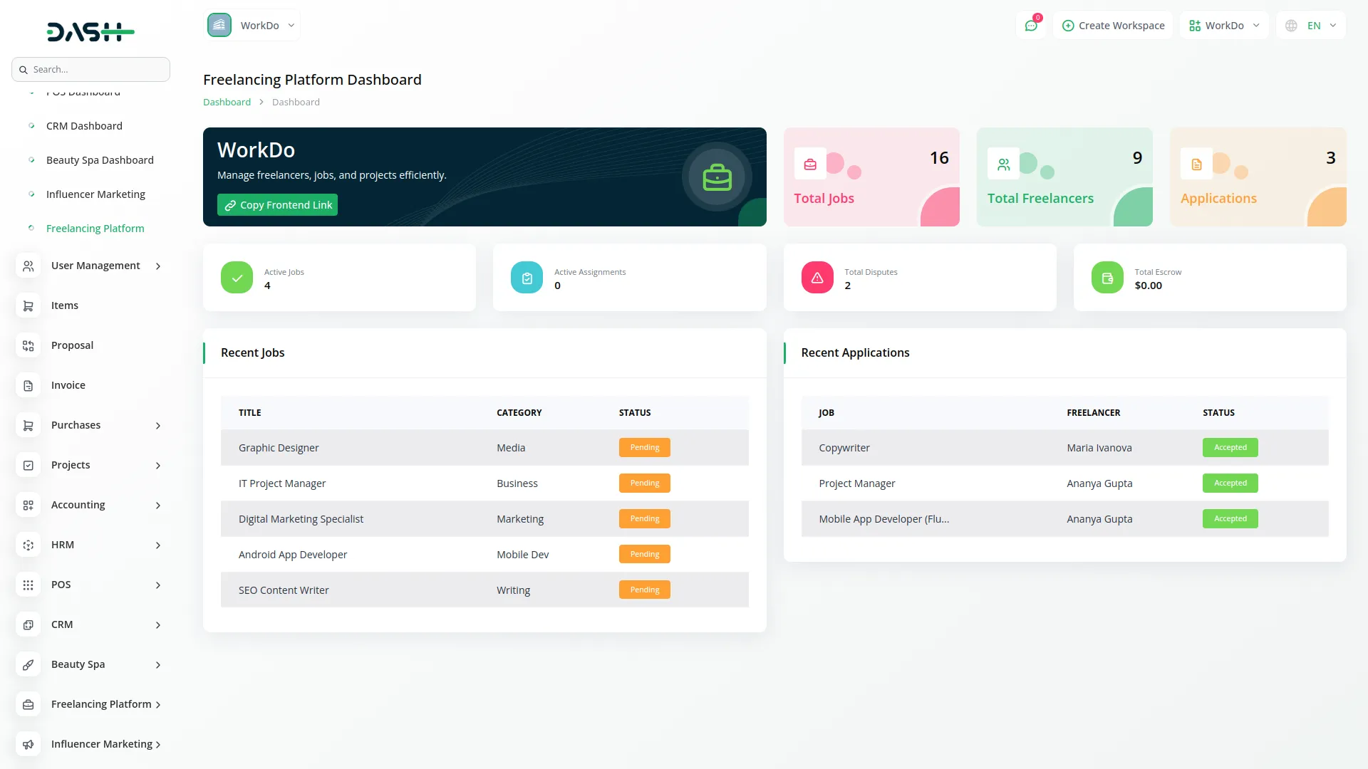 Freelancing Platform