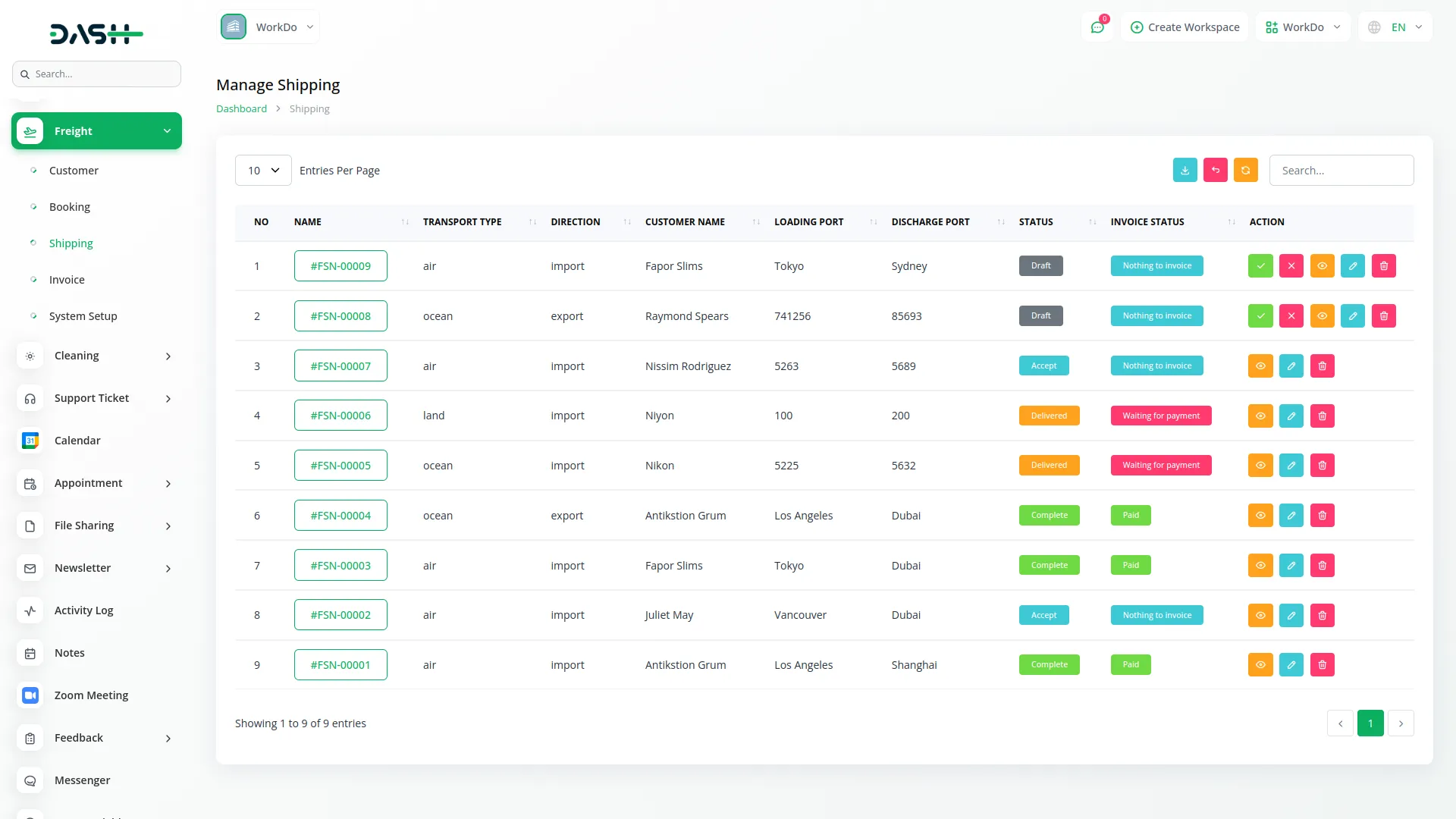 Freight Management System
