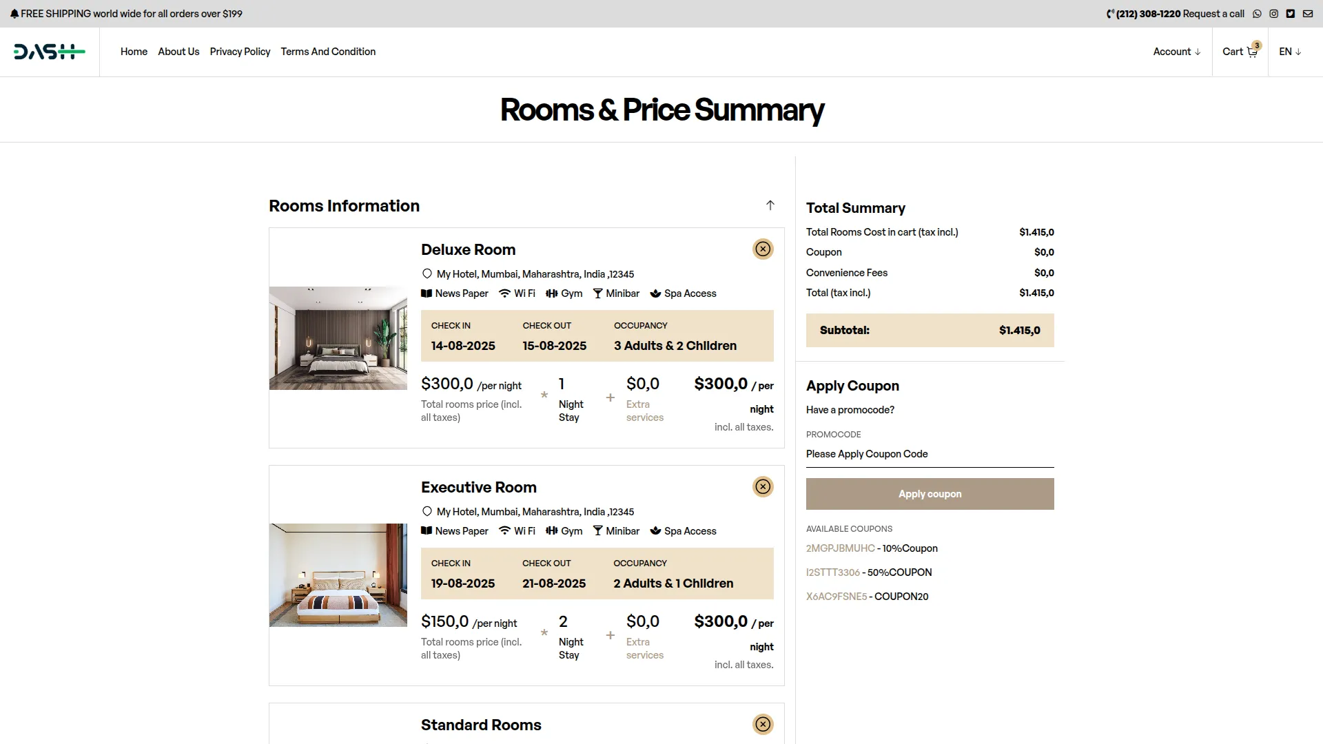 Hotel Room Management