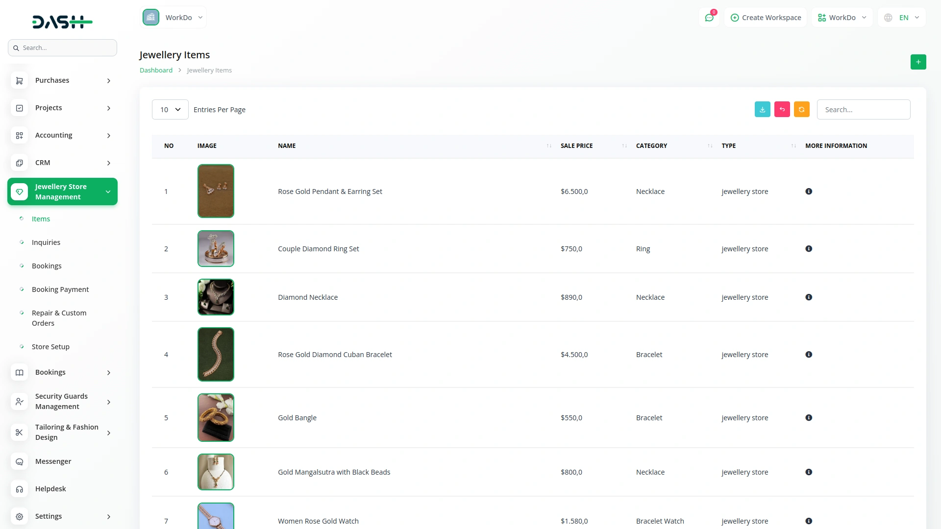 Jewellery Store Management