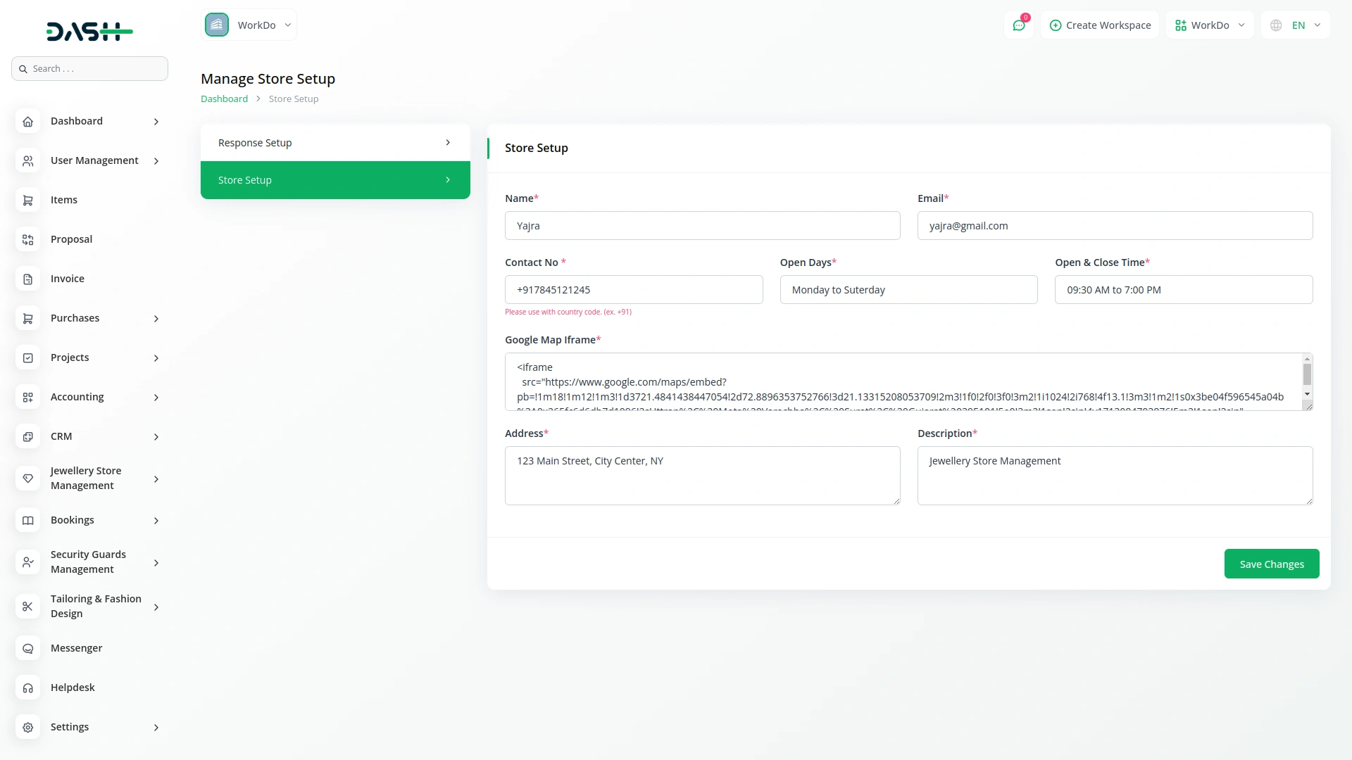 Jewellery Store Management