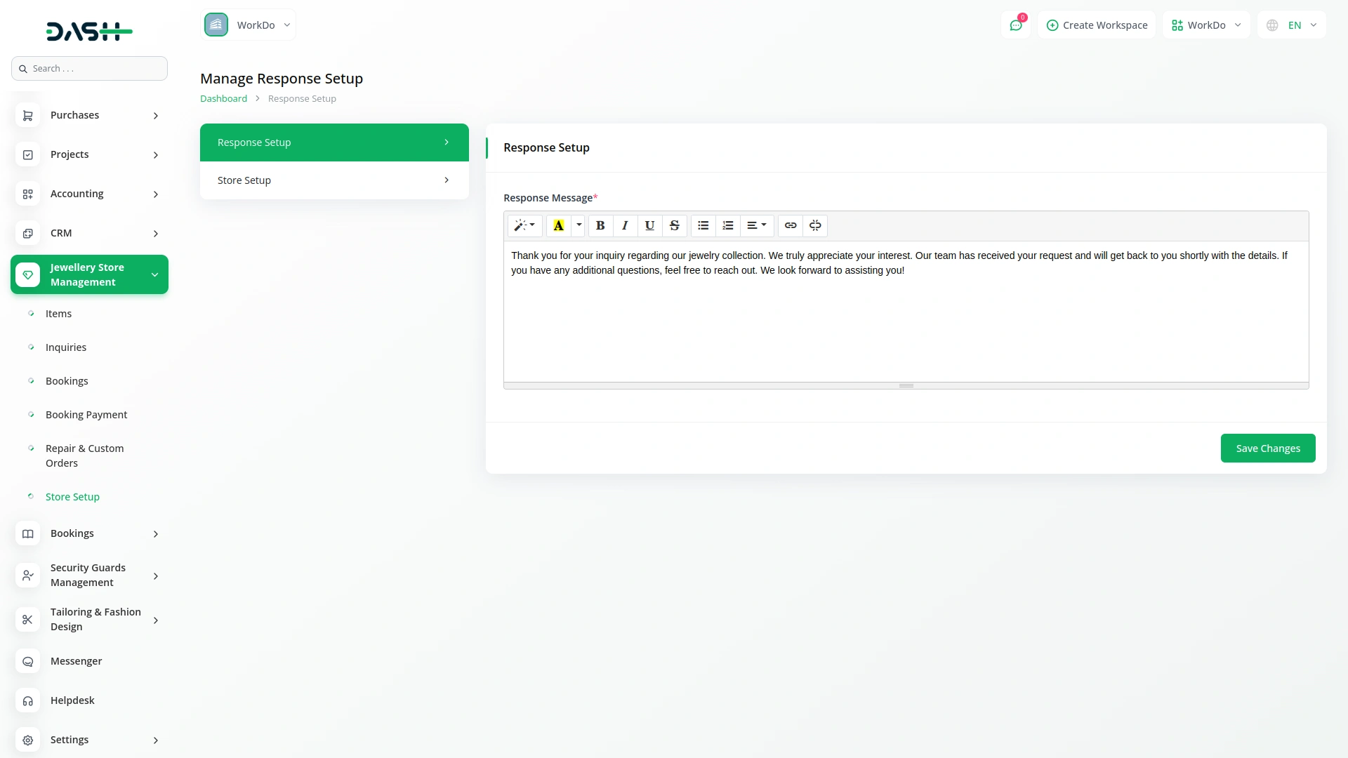 Jewellery Store Management