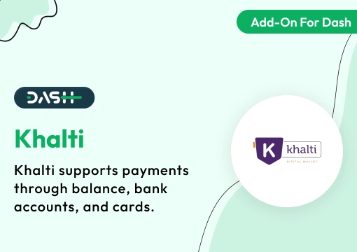 Khalti – Dash SaaS Add-On