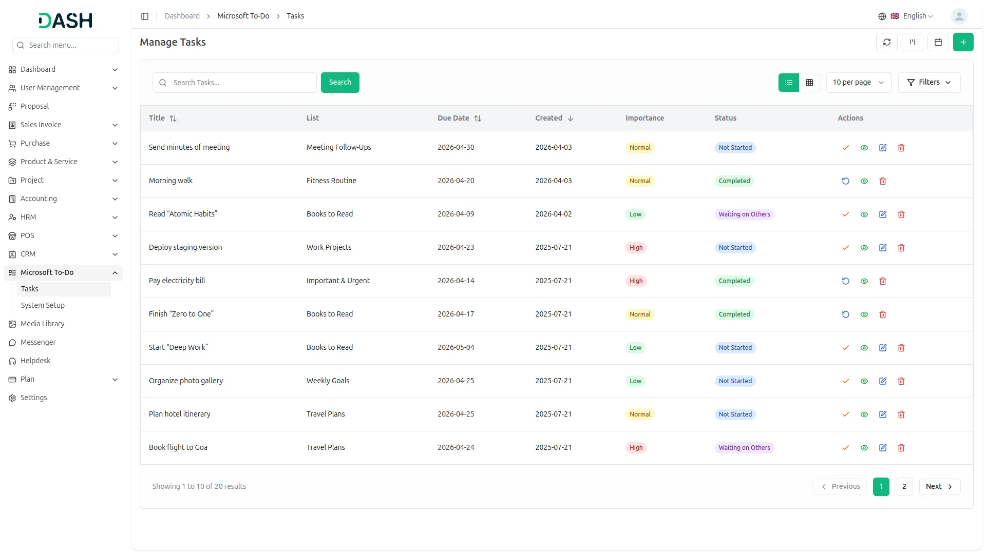 Microsoft To Do Add On For Dash SaaS Task Integration Microsoft To Do Add On For Dash SaaS Task Integration