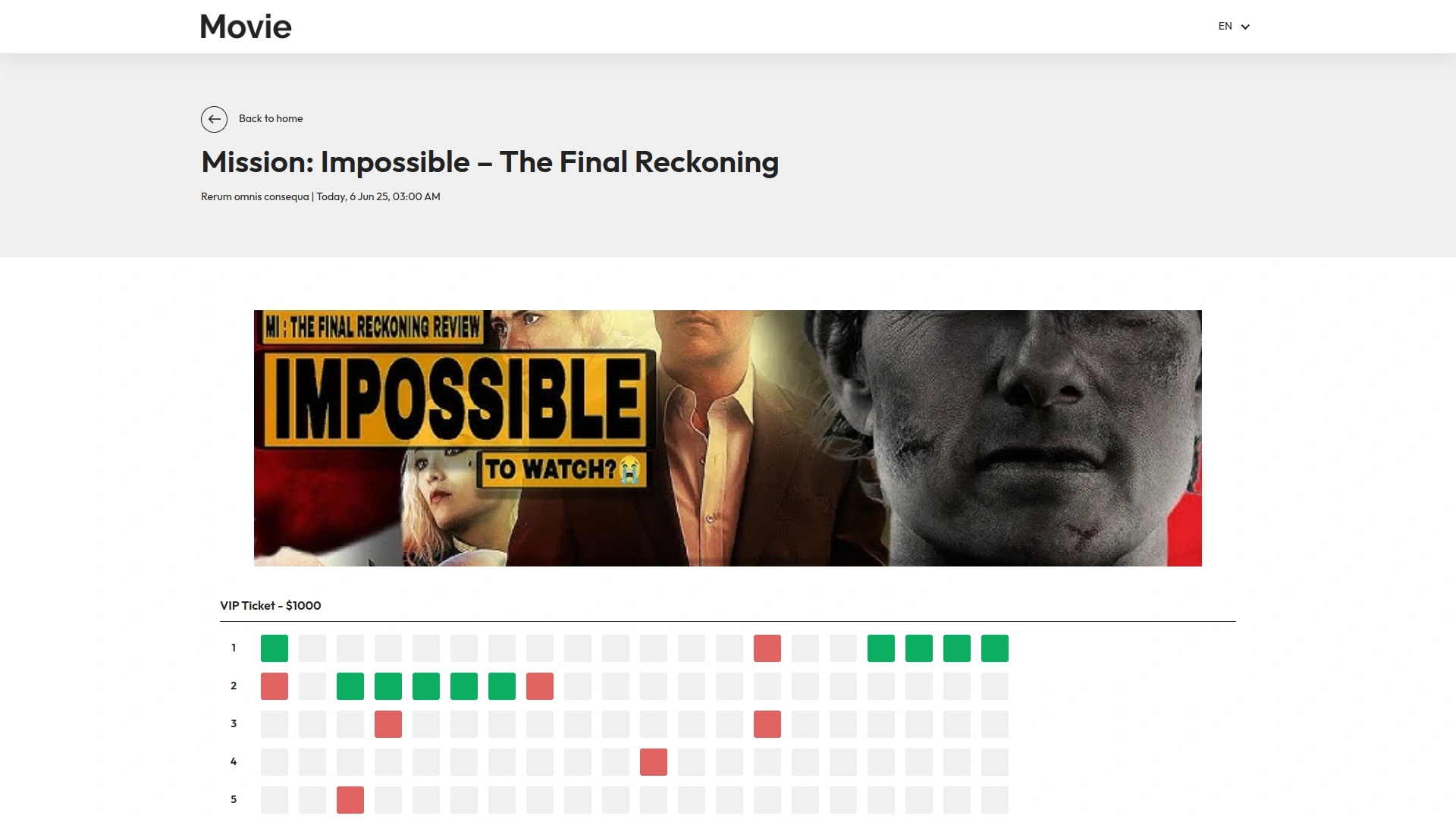 Movie Show Booking System