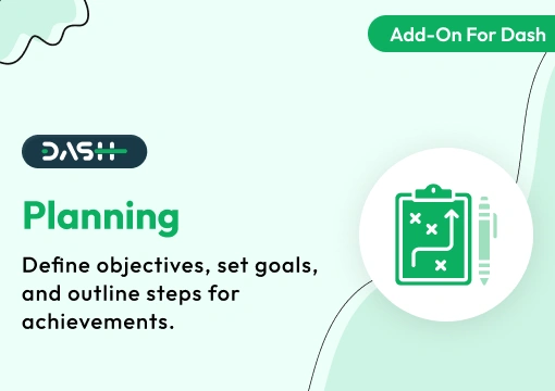 Planning – Dash SaaS Add-On