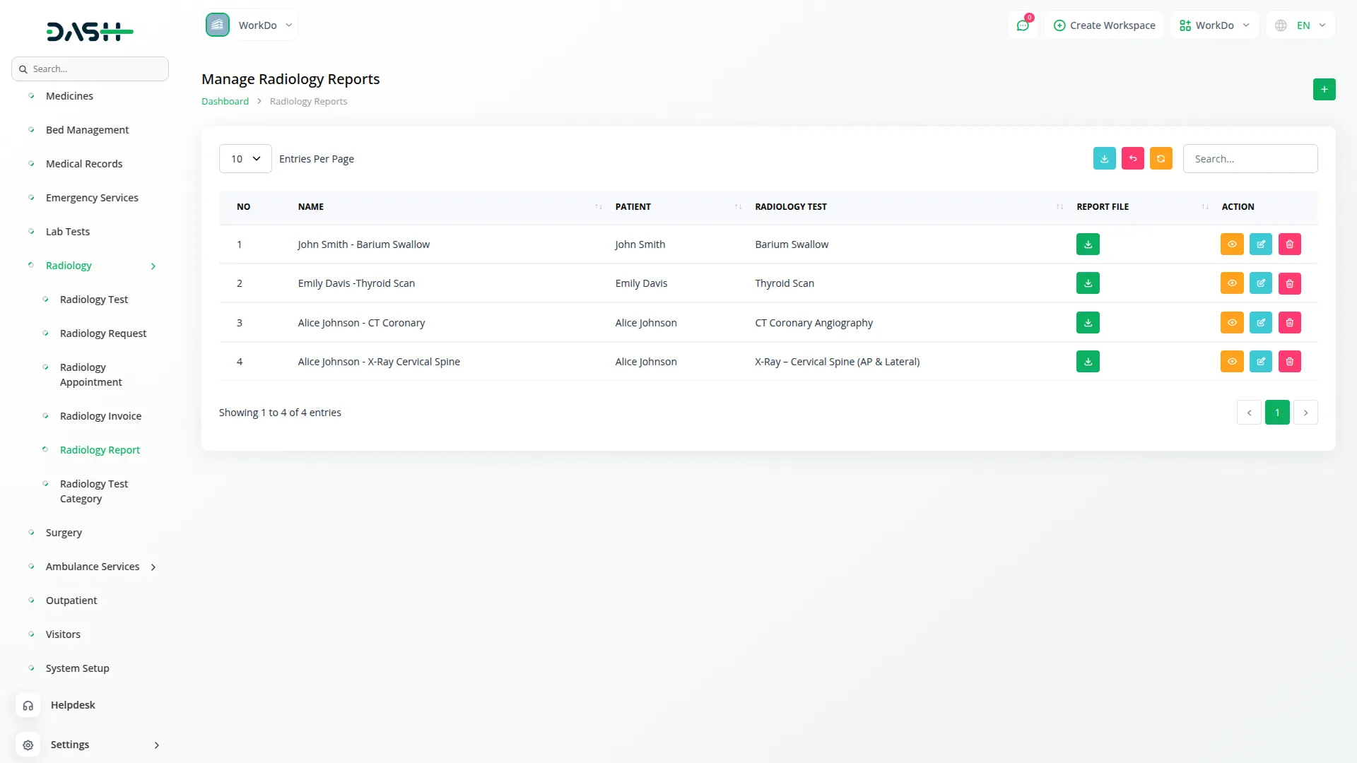 Radiology Management