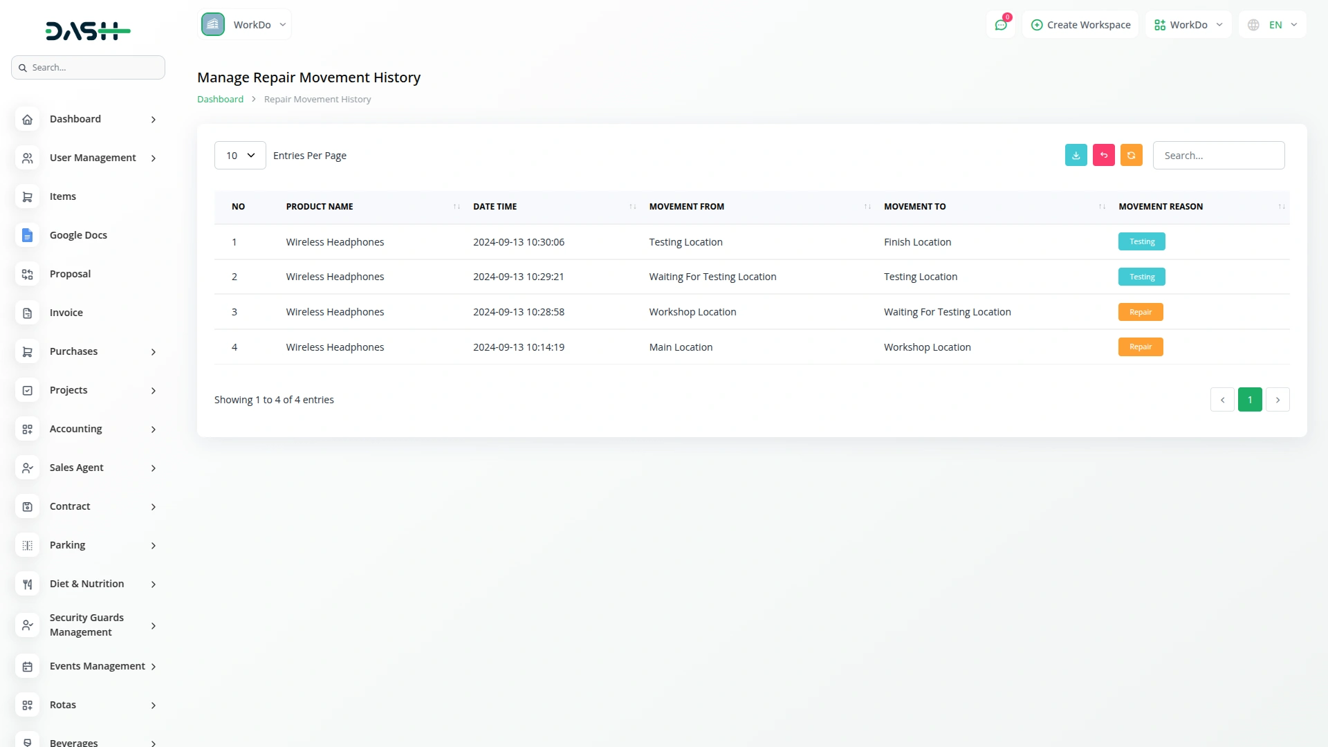 Repair Management System