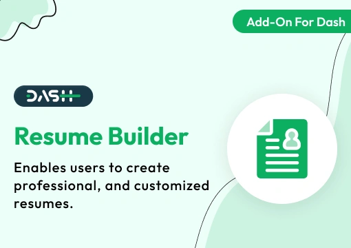 Resume Builder – Dash SaaS Add-On