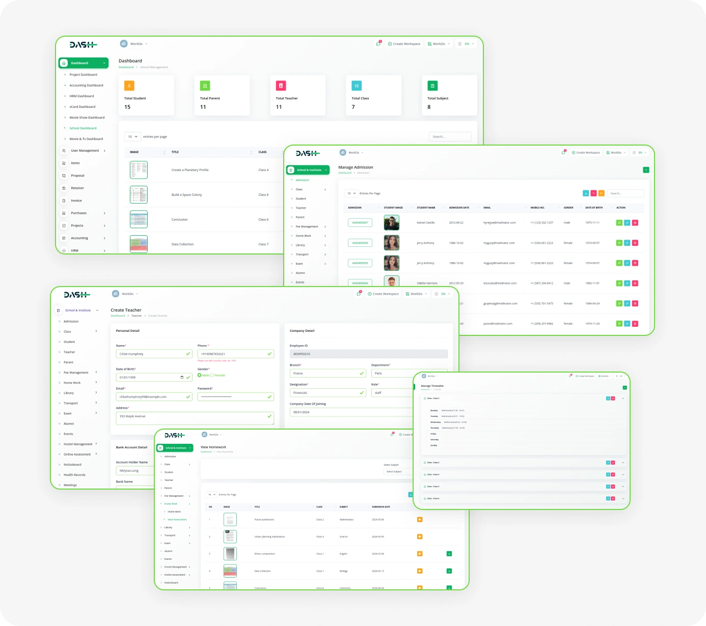 School / Institute Management