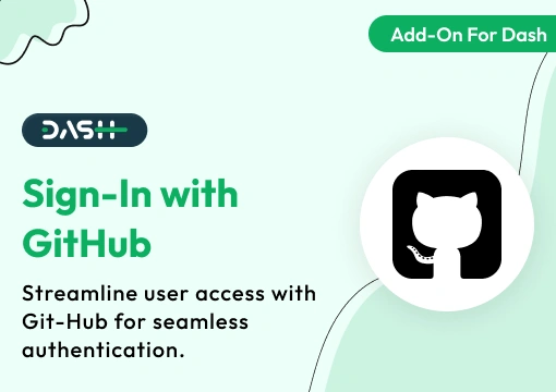 Sign-In with GitHub – Dash SaaS Add-On