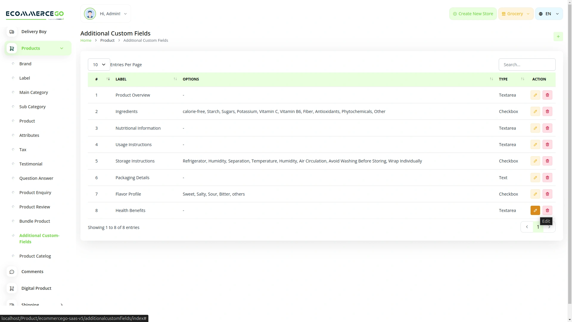 Additional Custom Fields – eCommerceGo Add-On