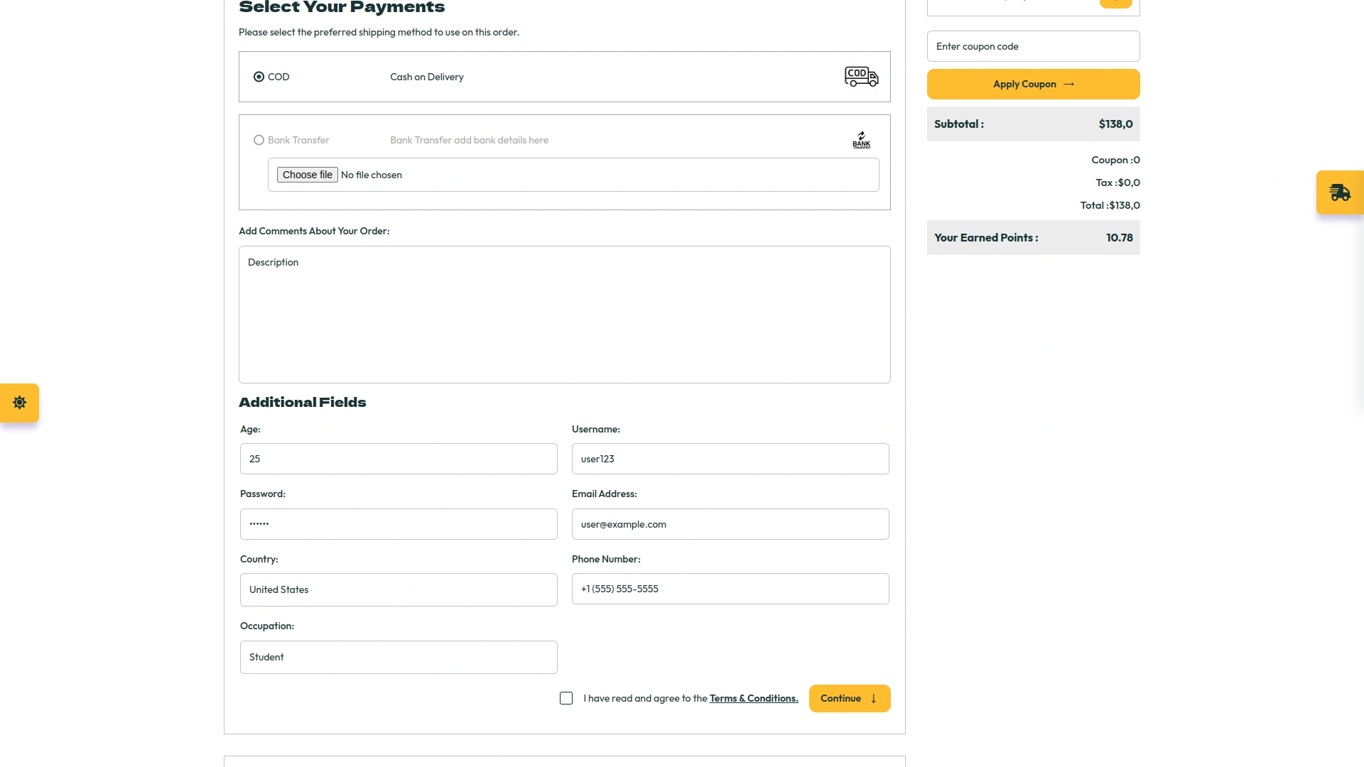 Additional Field in Checkout – eCommerceGo Add-On