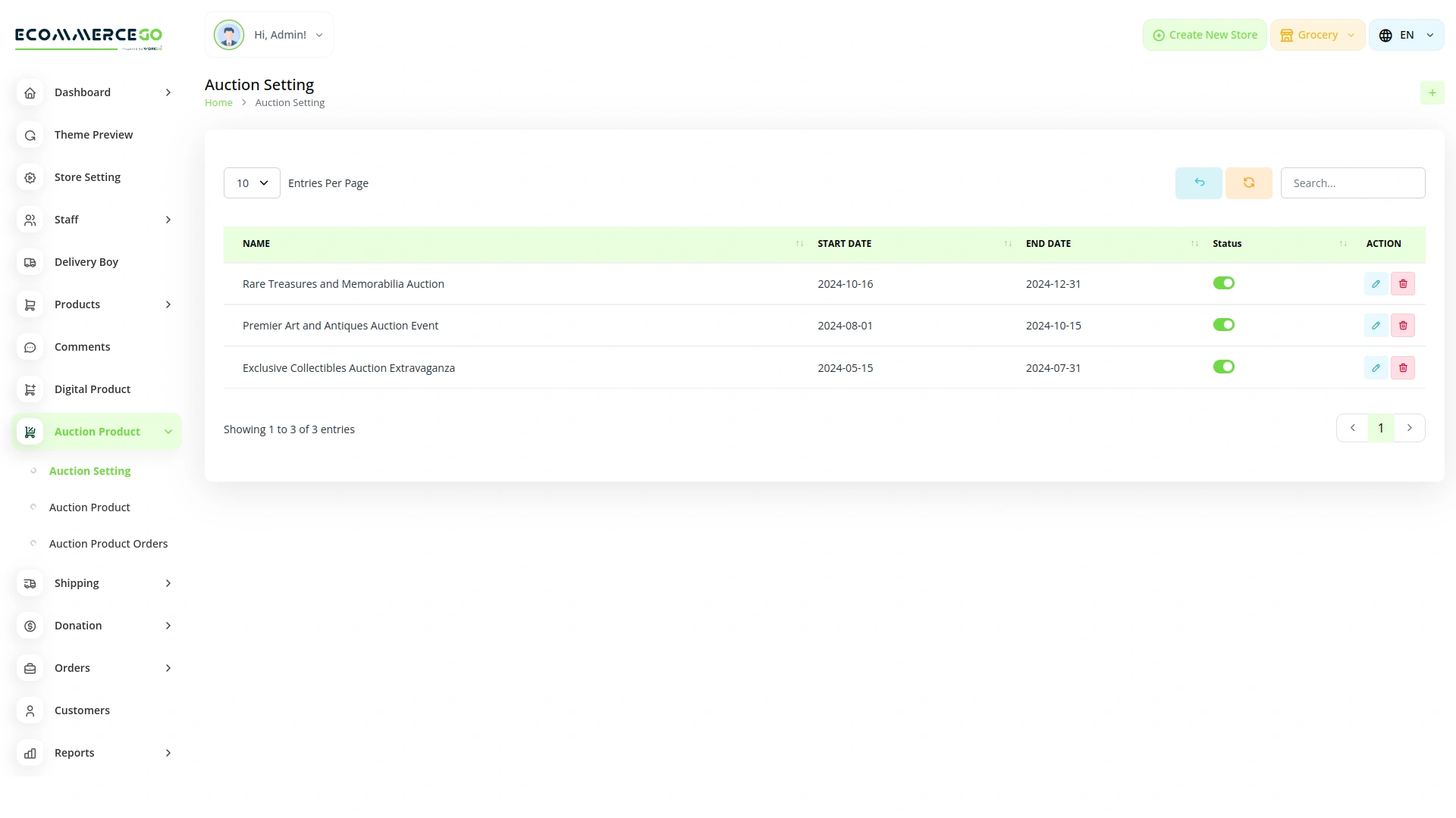 Auction Product – eCommerceGo Add-On