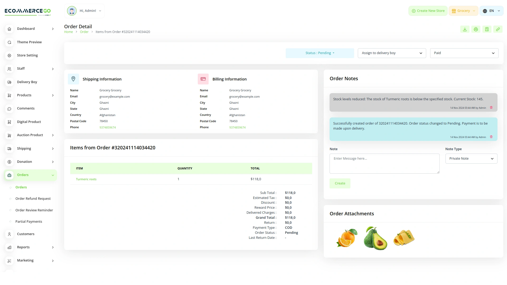 Checkout Attachment – eCommerceGo Add-On
