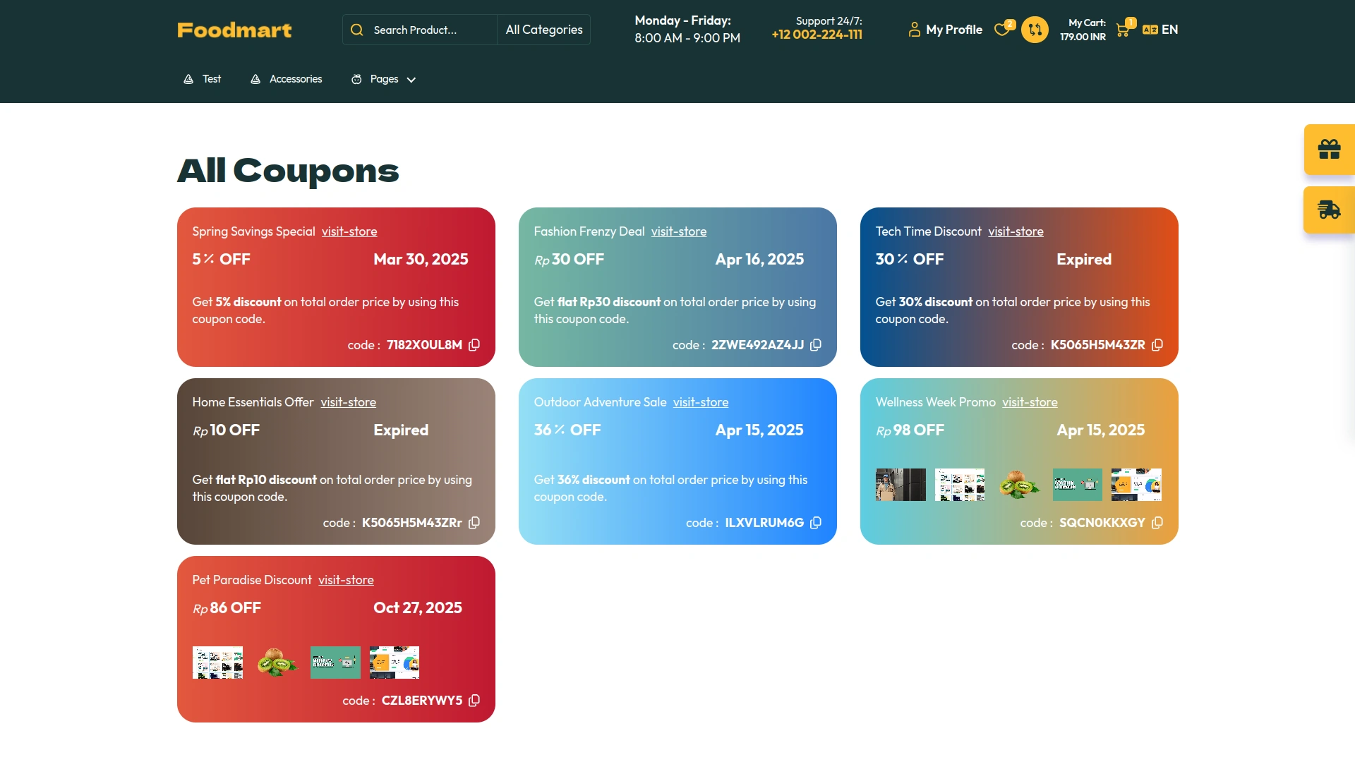Coupon List – eCommerceGo Add-On