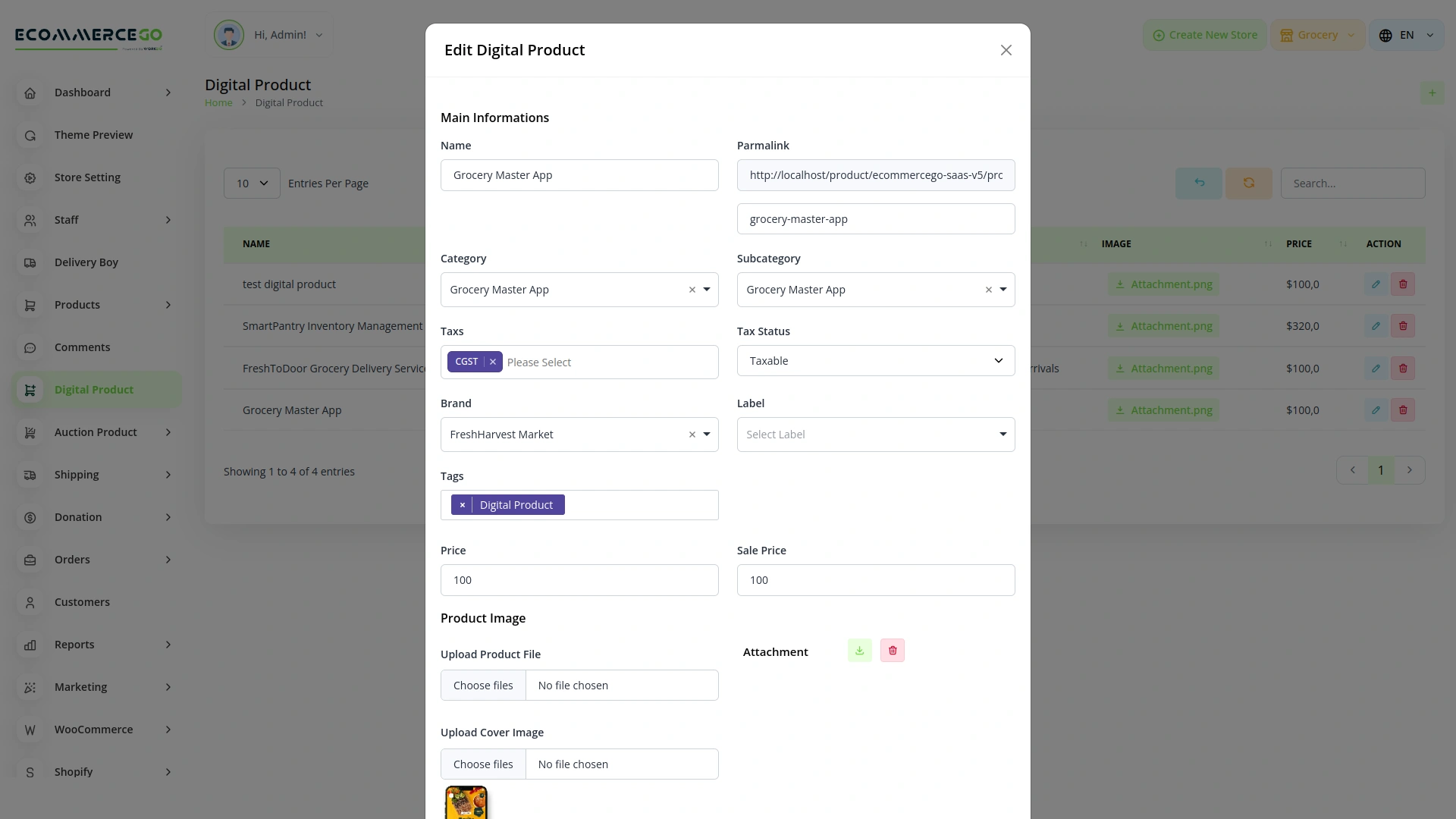 Digital Product – eCommerceGo Add-On