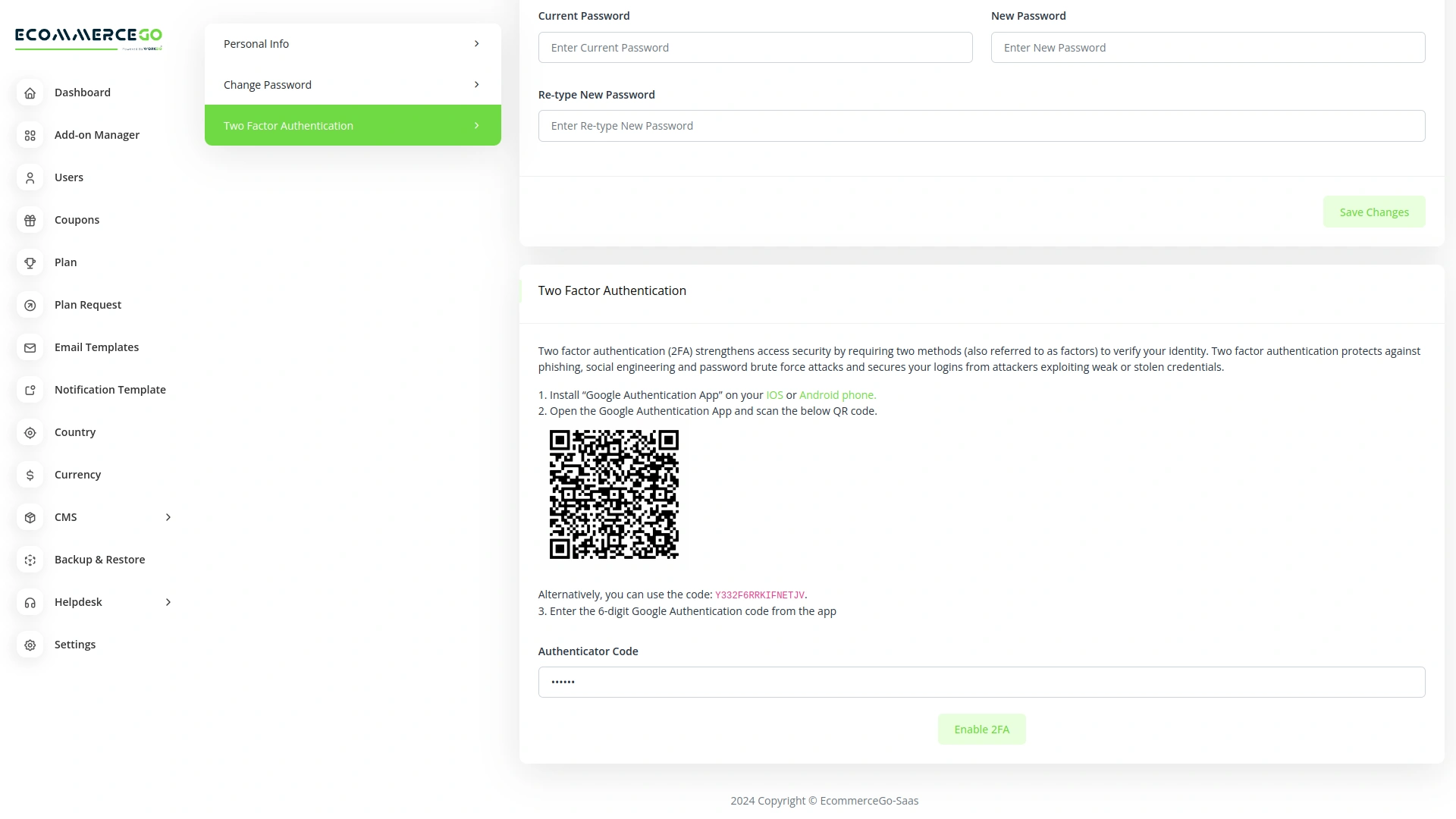 Google Authentication – eCommerceGo Add-On