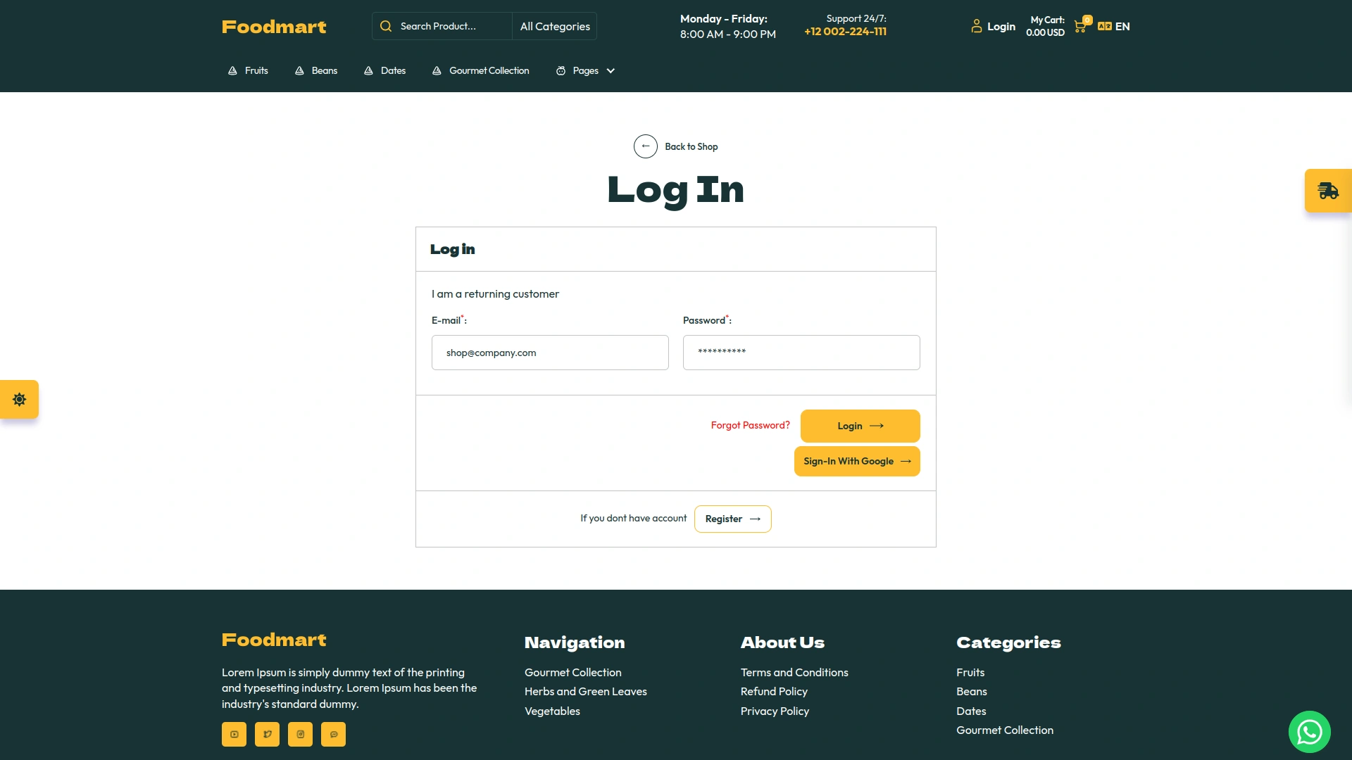 Google Login – eCommerceGo Add-On