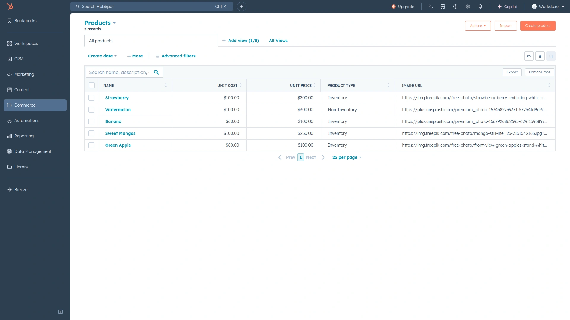 HubSpot – eCommerceGo Add-On