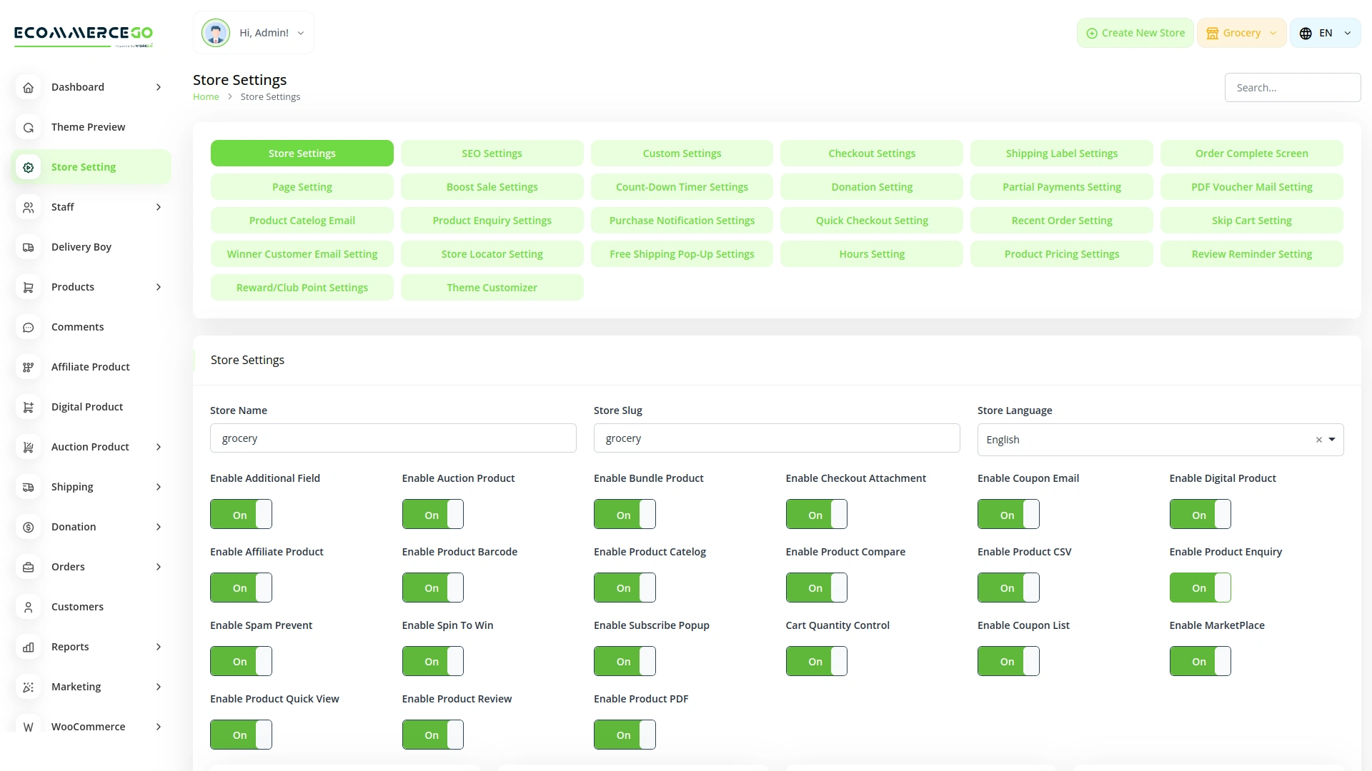 Product CSV – eCommerceGo Add-On