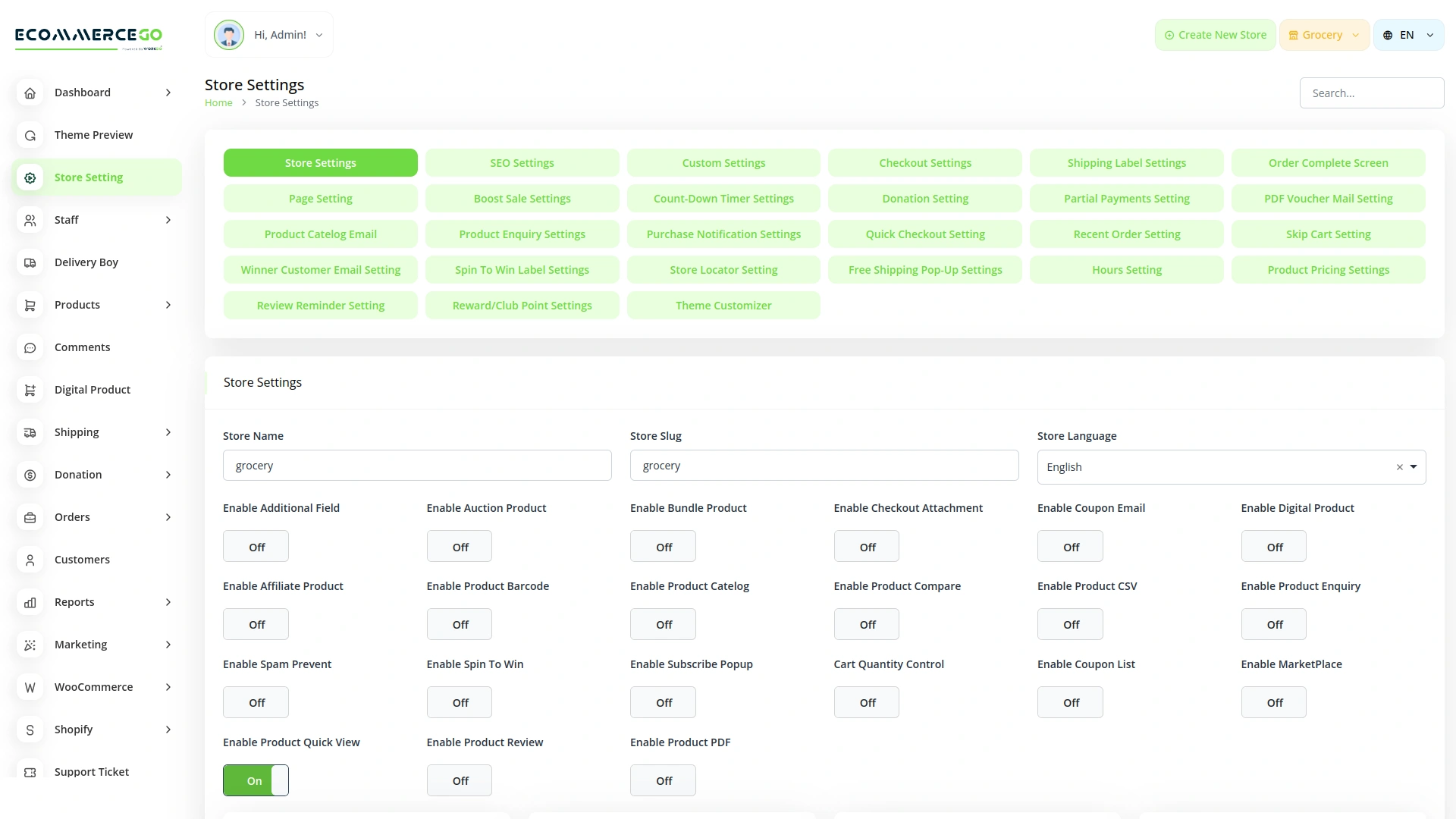 Product Quick View – eCommerceGo Add-On
