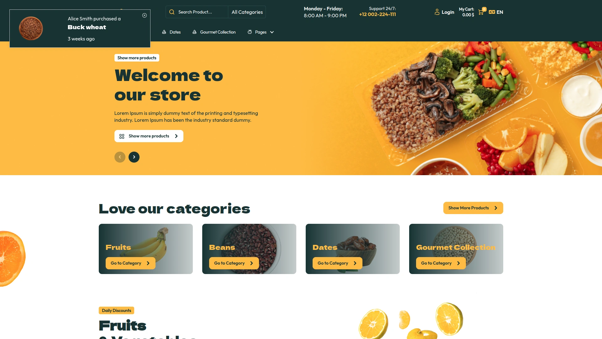 Purchase Notification – eCommerceGo Add-On