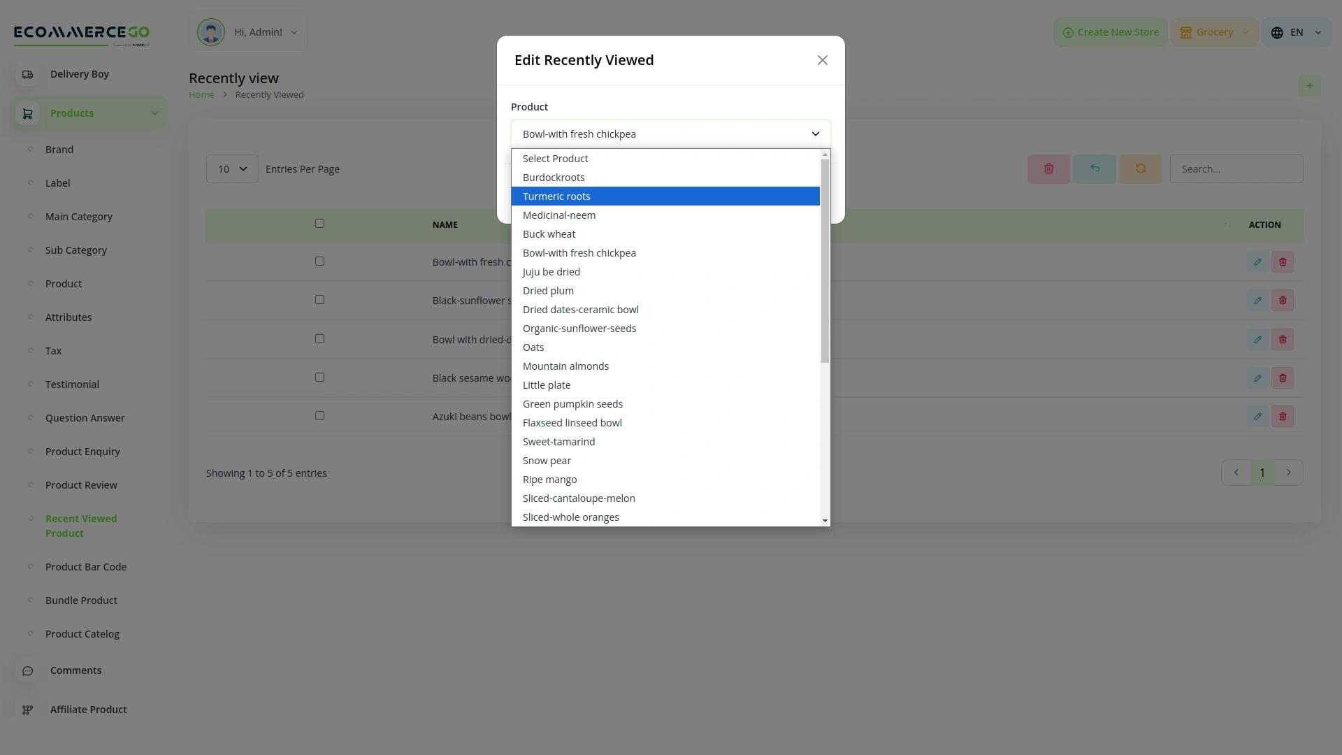 Recently Viewed Product – eCommerceGo Add-On