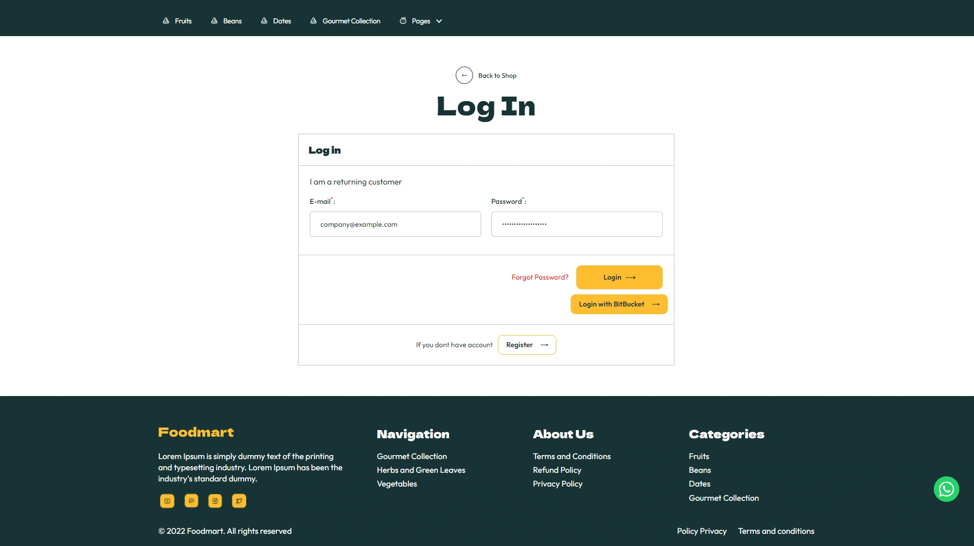 Sign-In with BitBucket – eCommerceGo Add-On