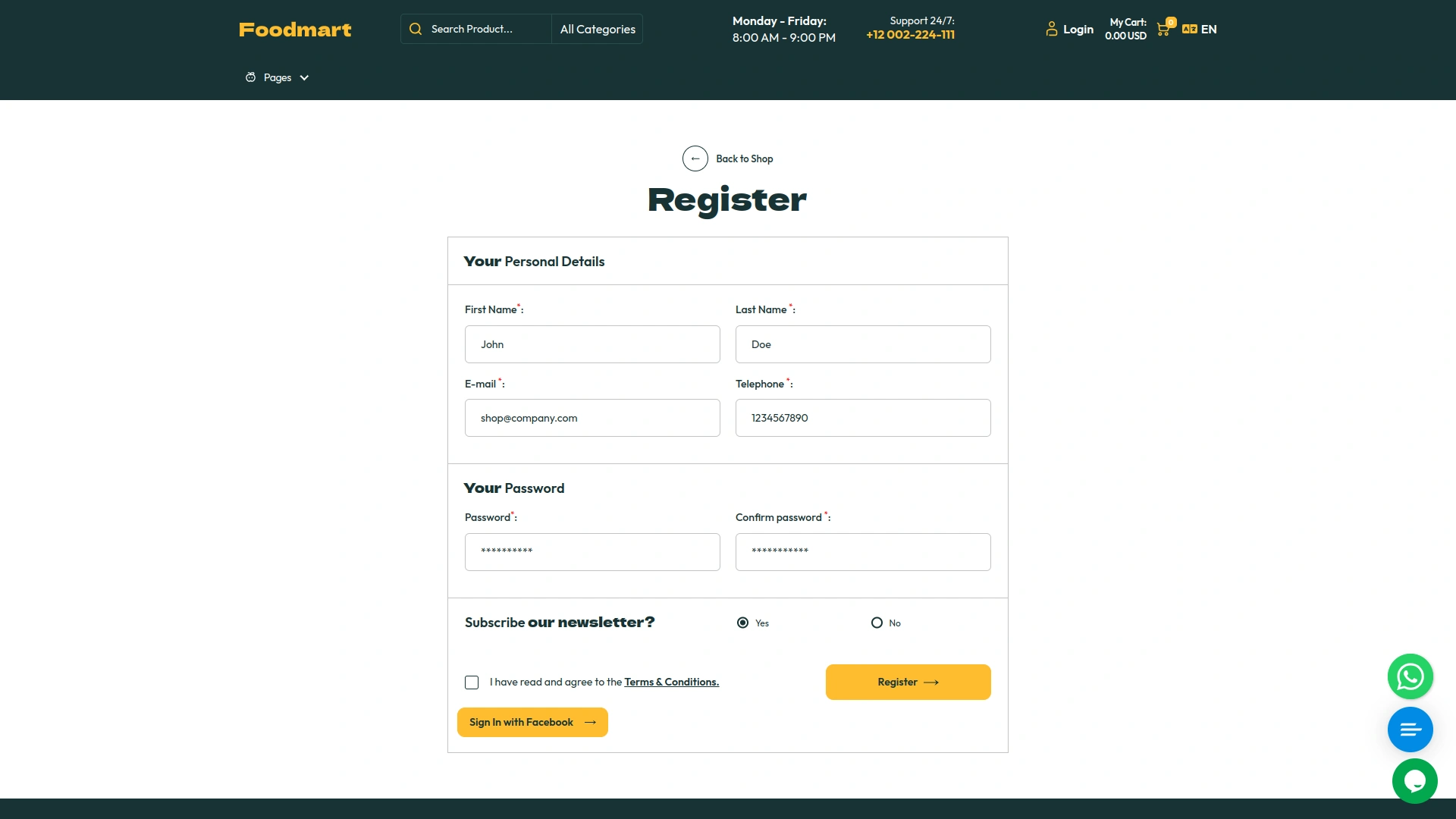 Sign-In With Facebook – eCommerceGo Add-On