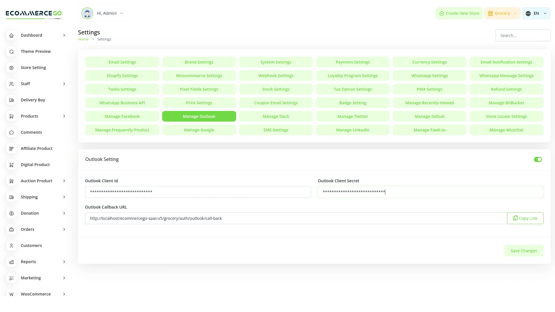 Sign-in With Outlook – eCommerceGo Add-On