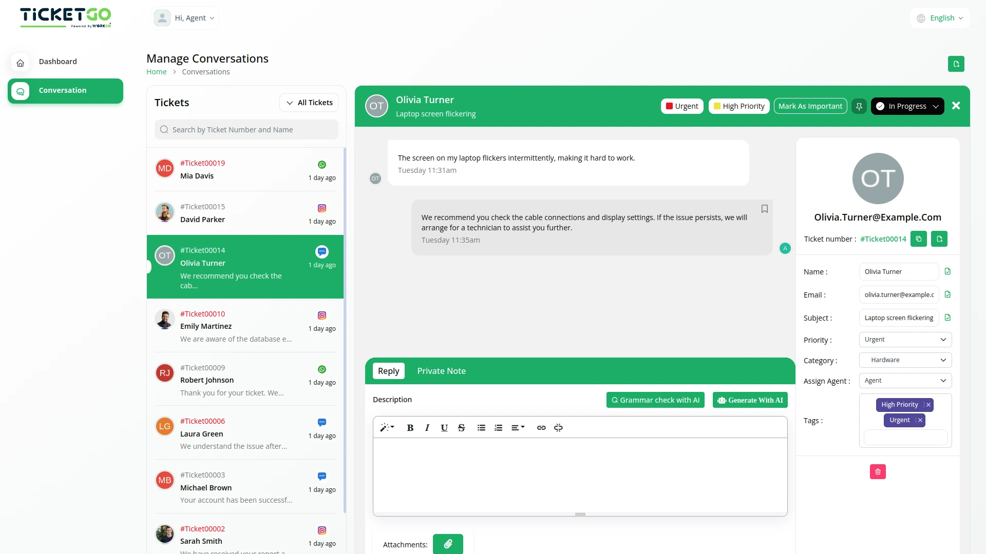 Export Conversations – TicketGo Add-On