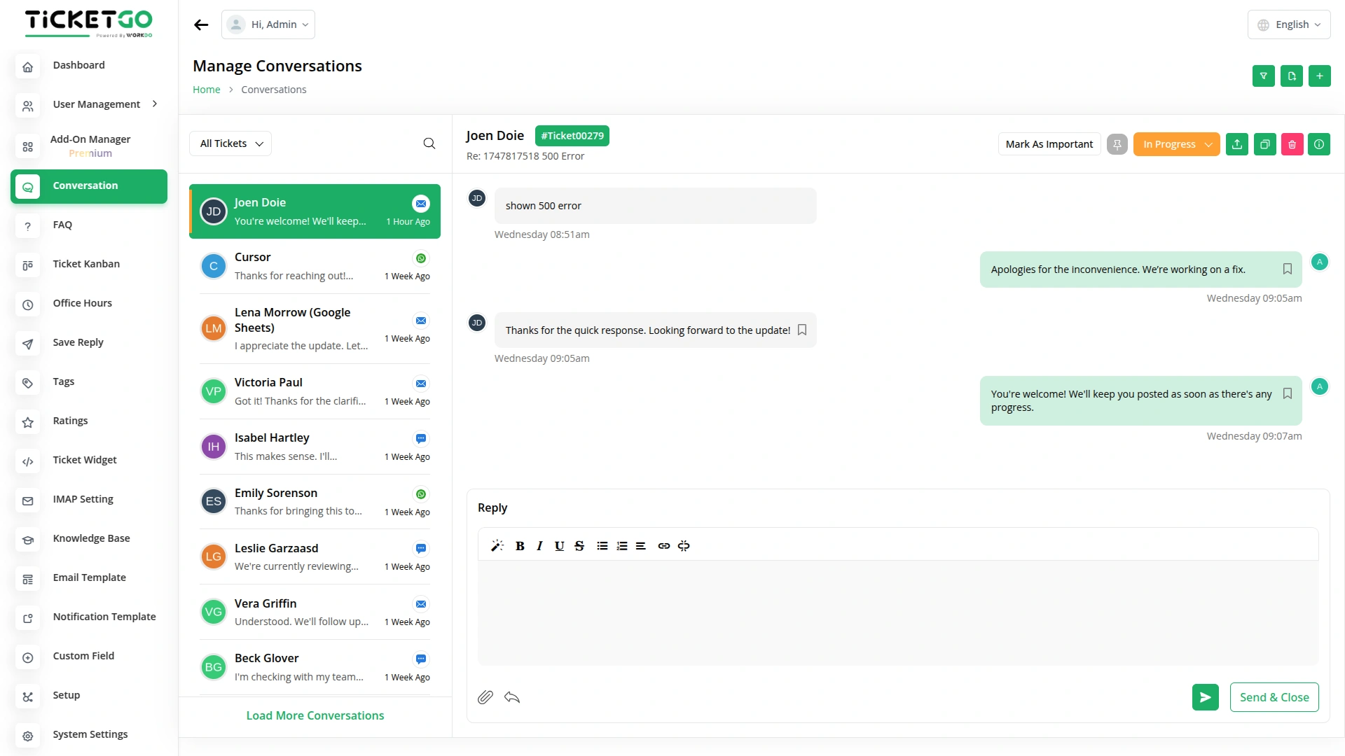 Mail2Ticket – TicketGo Add-On