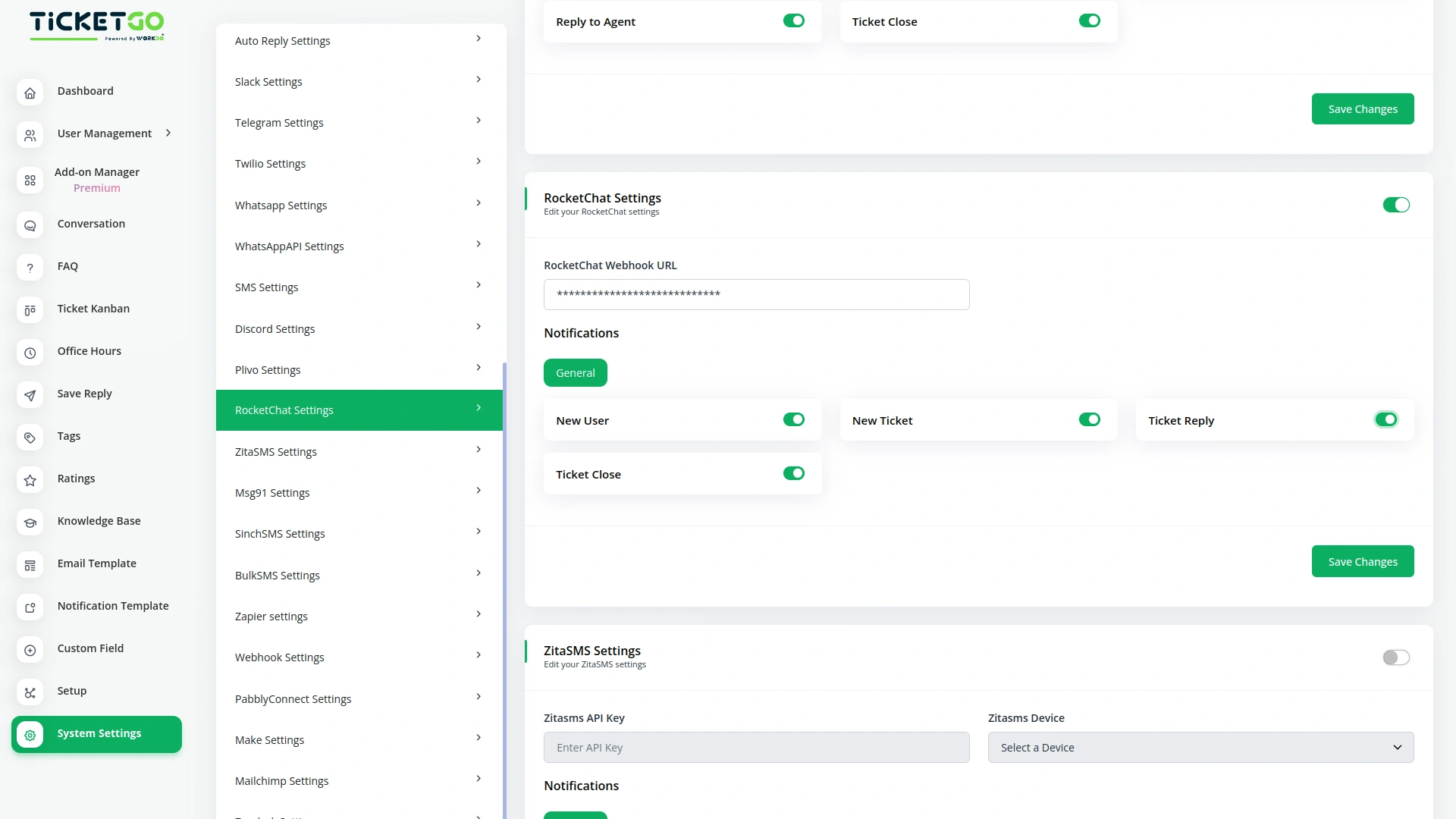 Rocket Chat – TicketGo Add-On