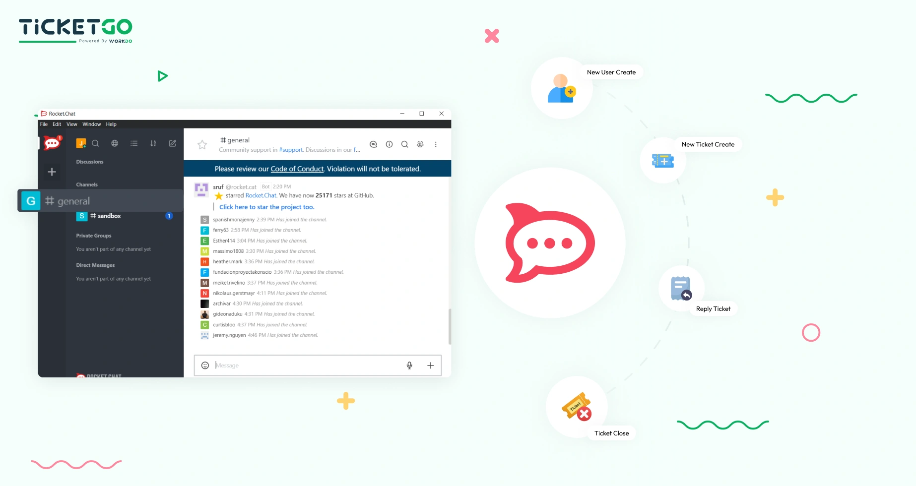 Rocket Chat – TicketGo Add-On
