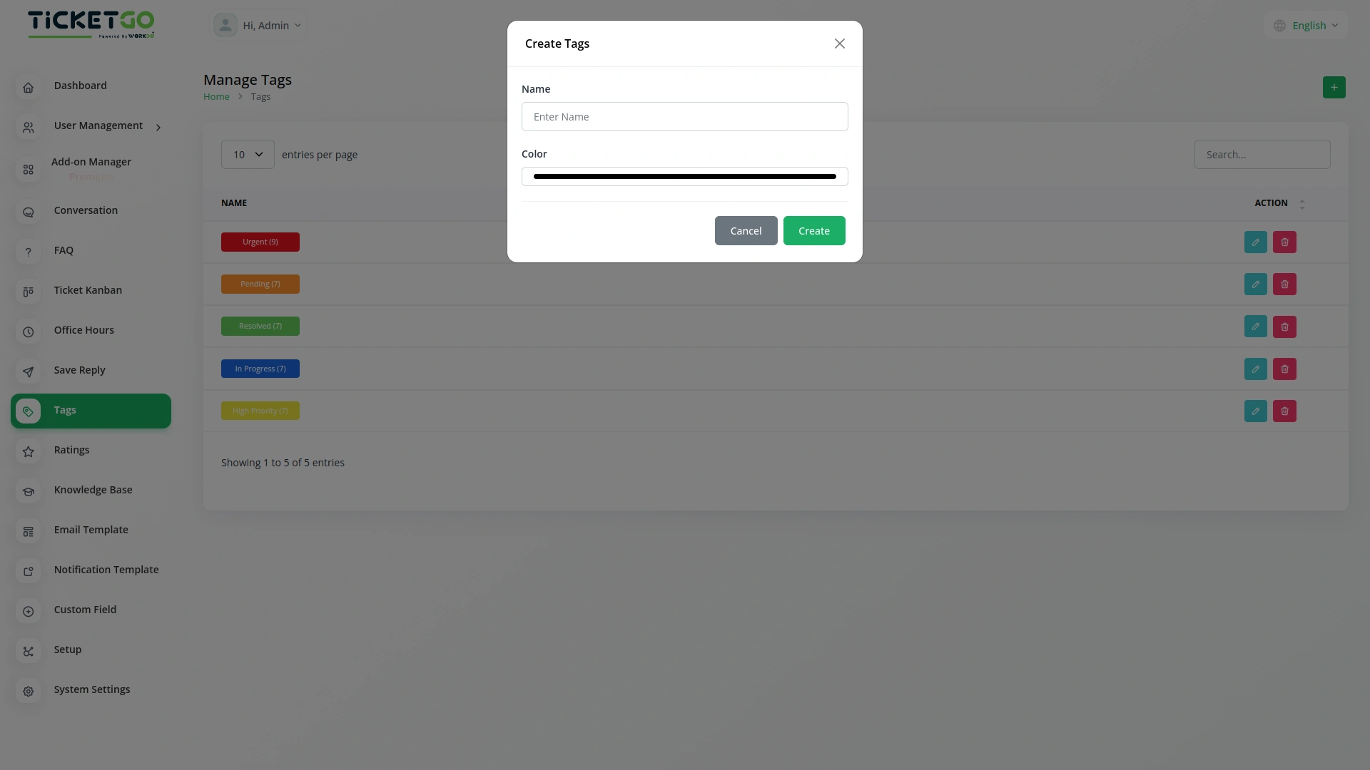 Tags – TicketGo Add-On