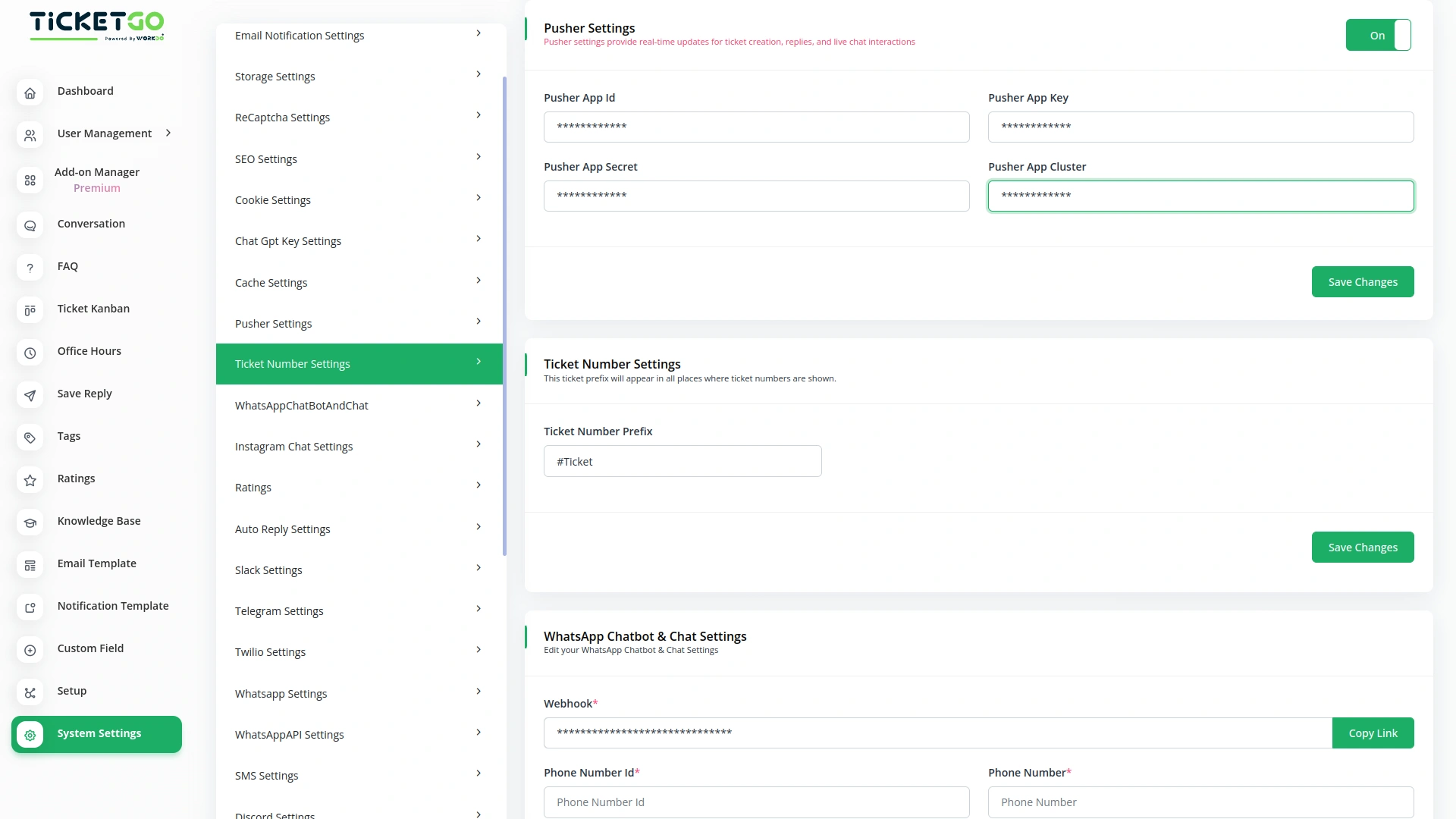 Ticket Number – TicketGo Add-On