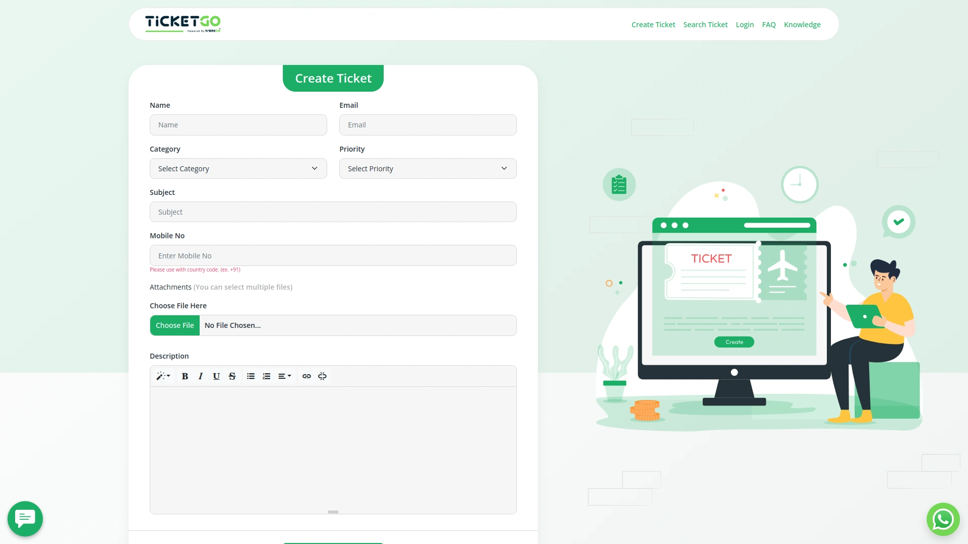 WhatsApp Chatbot & Chat – TicketGo Add-On