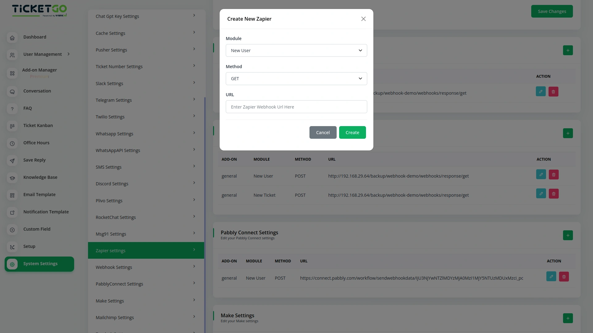 Zapier – TicketGo Add-On