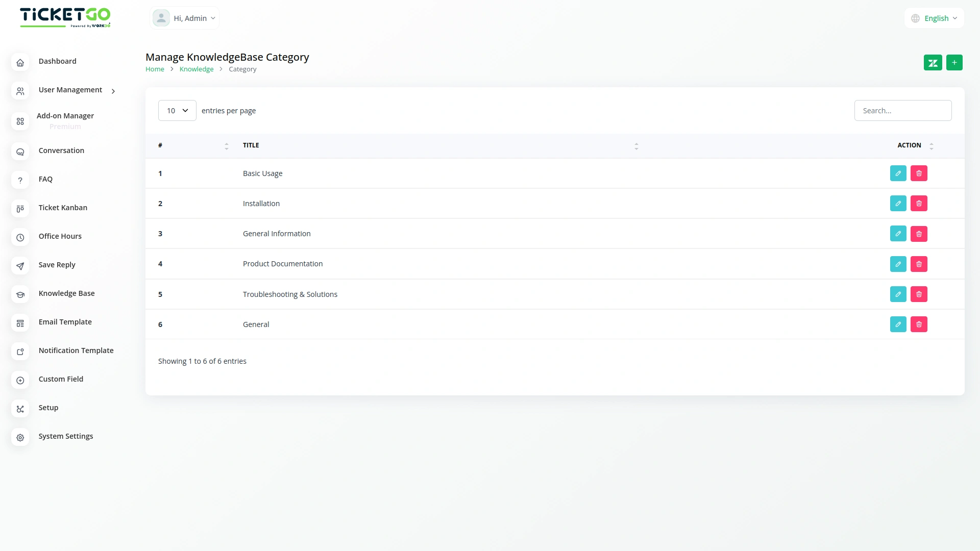 Zendesk – TicketGo Add-On