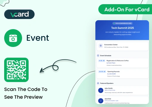 Event – vCard SaaS Add-On