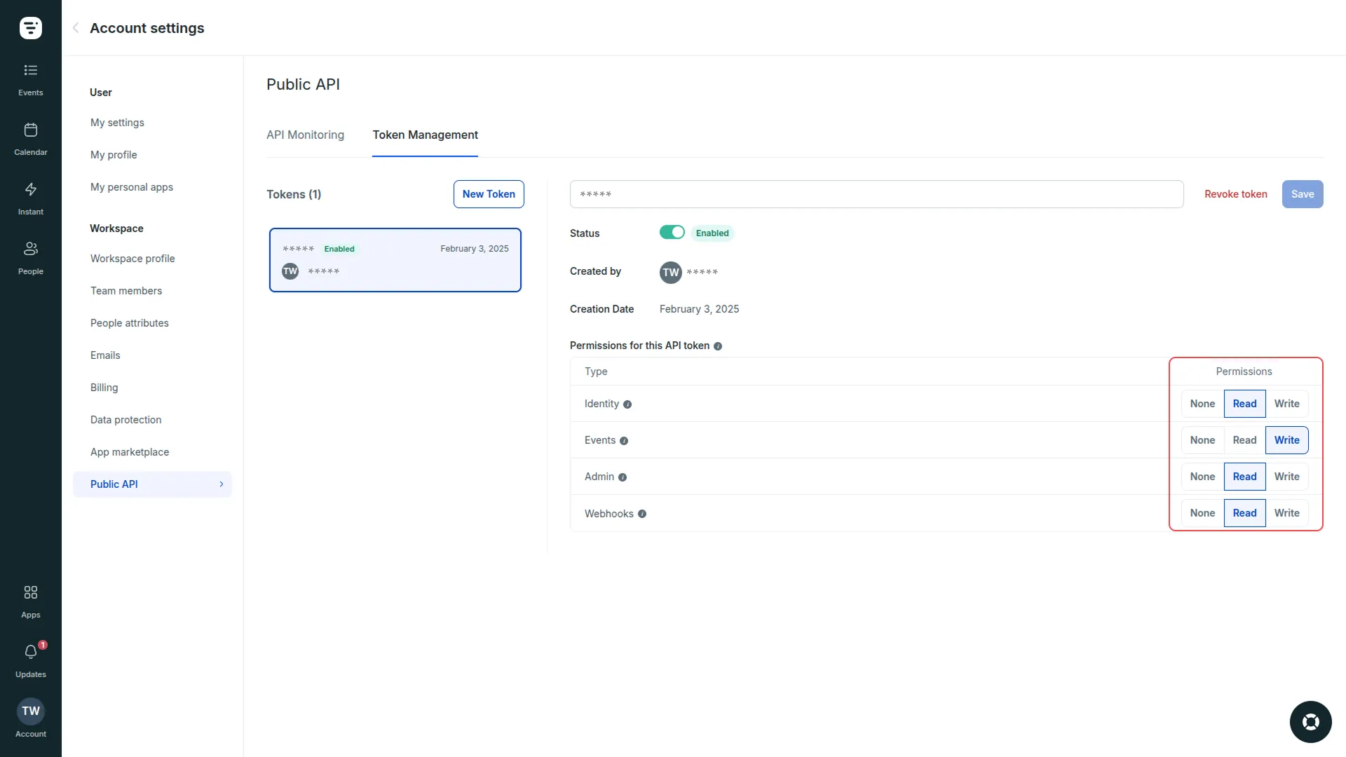 how to generate credentials in livestorm