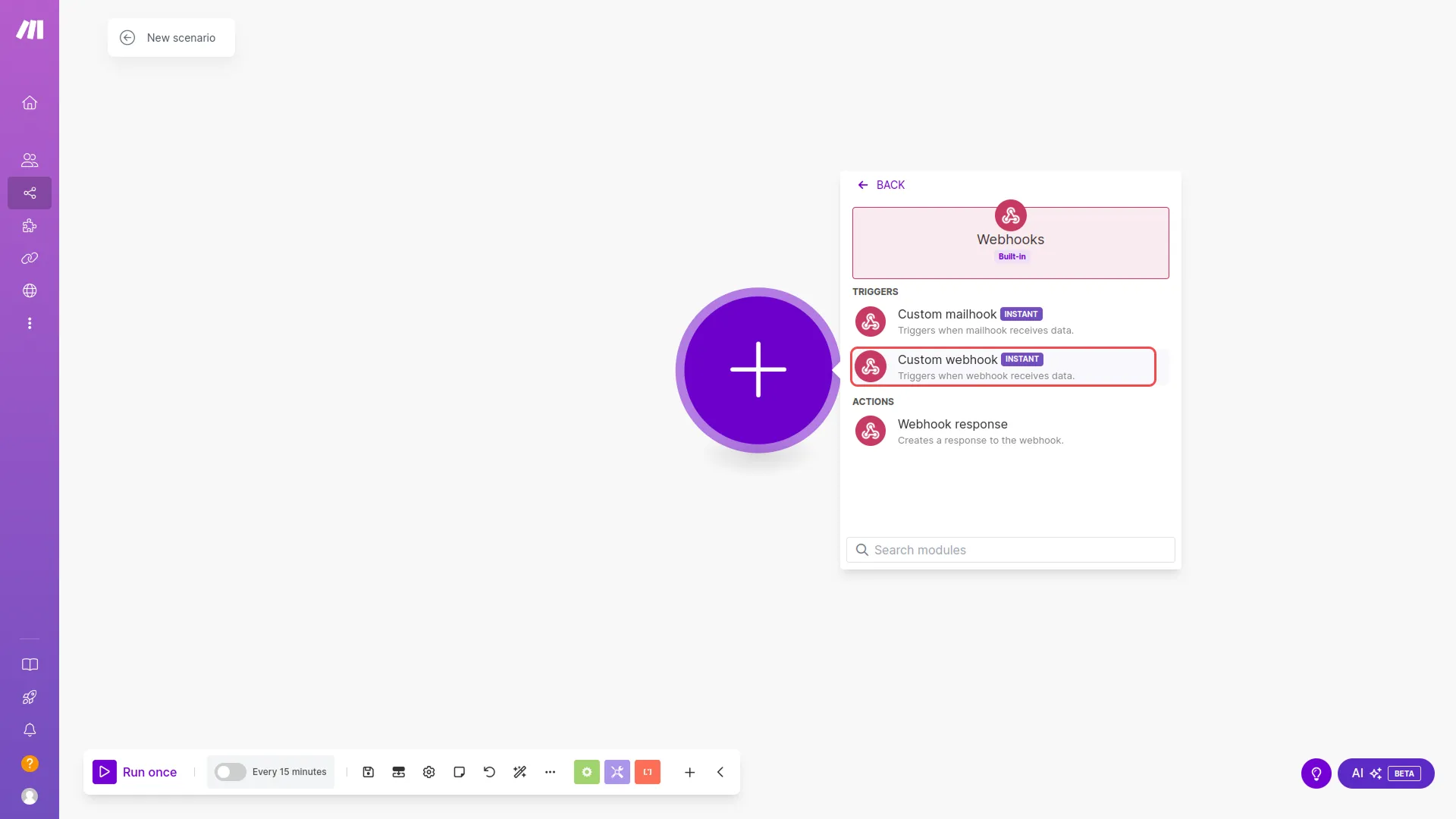 how to generate credentials in make