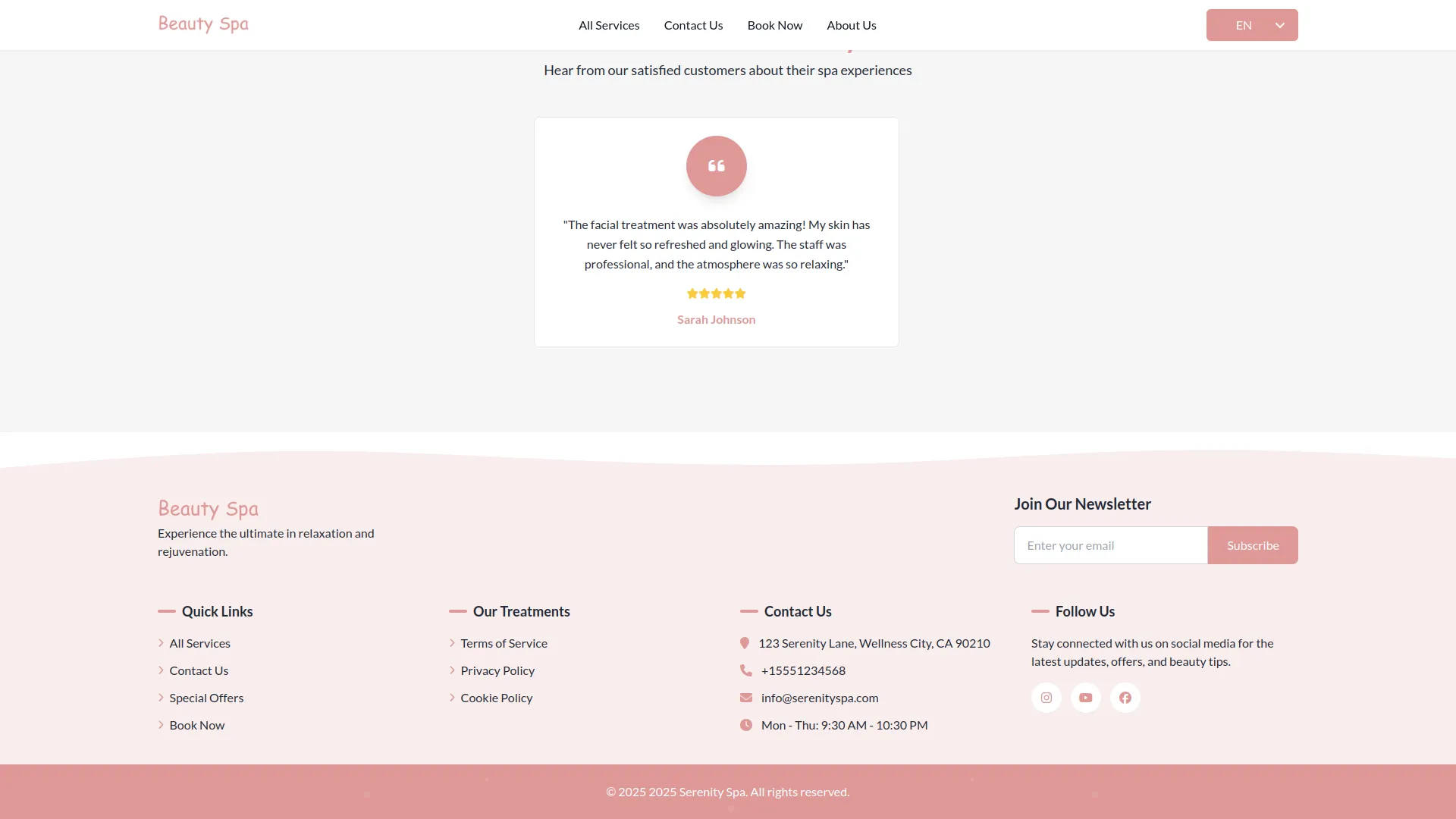 beauty spa management